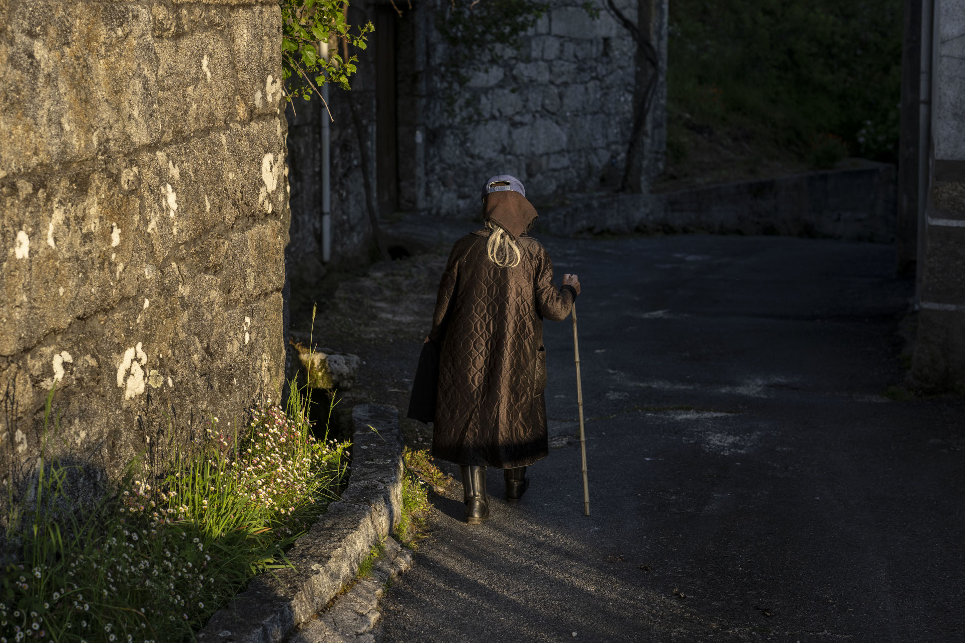 Remedios Cabanelas, centenaria de Puxedo, Lobios (Baixa Limia). (Foto: Brais Lorenzo)